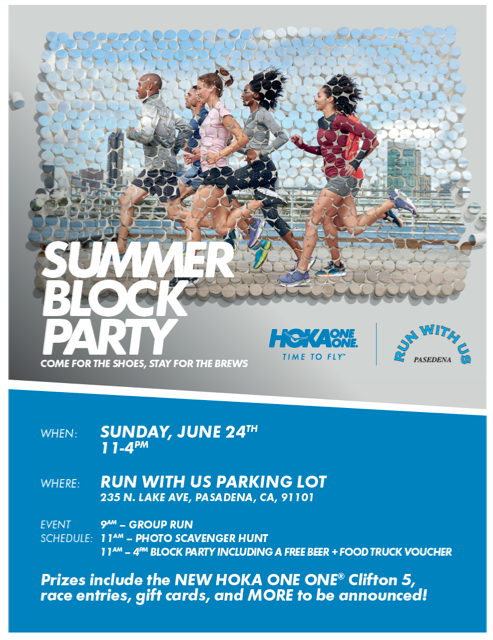 Hoka One One Rwu Block Party Whittier Pacers